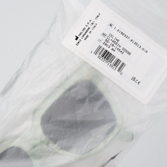NEW Celine CL4055IN 93B Transparent Green Gradient Square Oversized Sunglasses - Picture 10 of 11